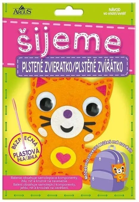Argus Kreativní tvoření – šijeme plstěné zvířátko - Kočka - 1911-0017
