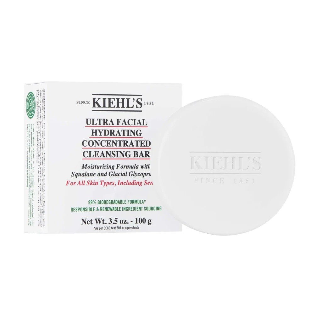 Kiehl's Čisticí hydratační mýdlo na obličej Ultra Facial (Hydrating Concentrated Cleansing Bar) 100 g