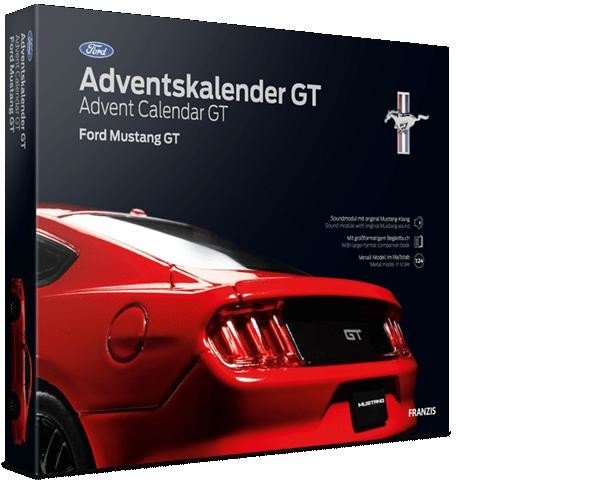 Franzis adventní kalendář Ford Mustang GT se zvukem 1:24