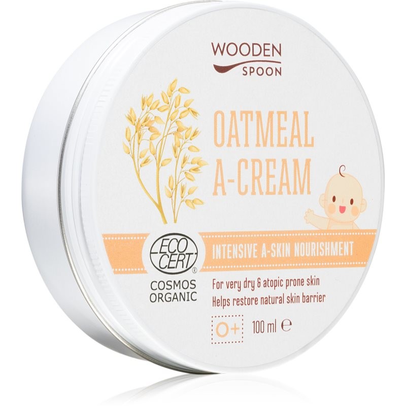 WoodenSpoon Oatmeal A-Cream výživný zklidňující krém pro suchou až atopickou pokožku 100 ml
