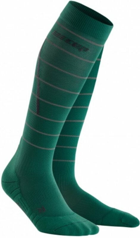 CEP WP50GZ Compression Tall Socks Reflective Green III Běžecké ponožky