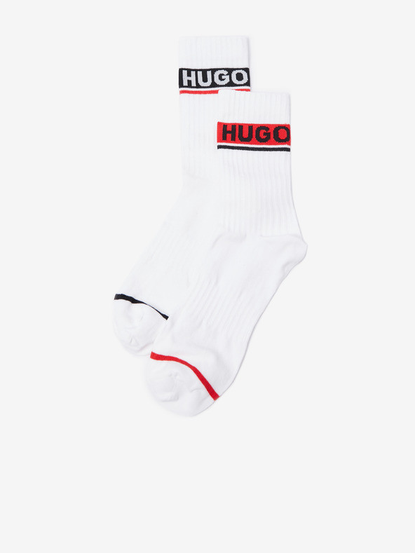 HUGO Ponožky 2 páry Bílá