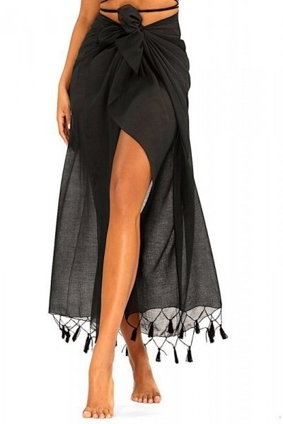 Self 16 D96CH 6 černé Plážové pareo One size černá