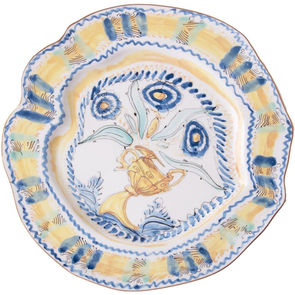 Jídelní talíř DIESEL CLASSICS ON ACID SPANISH YELLOW 28 cm, žlutá, porcelán, Seletti