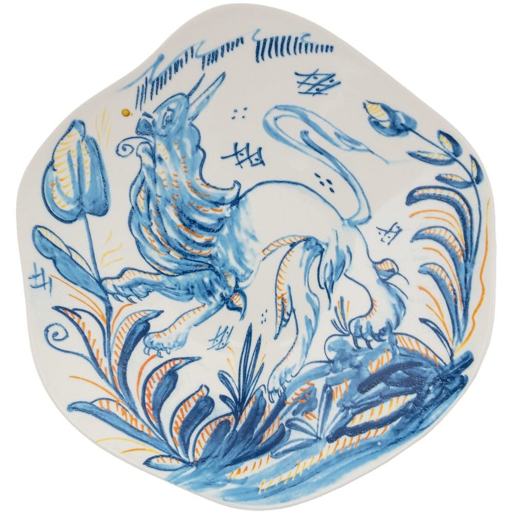 Hluboký talíř DIESEL CLASSICS ON ACID LEONE 25 cm, modrá, porcelán, Seletti