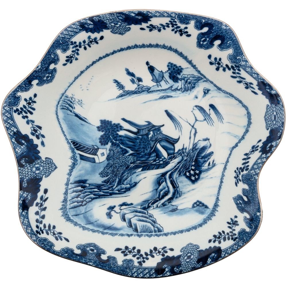 Hluboký talíř DIESEL CLASSICS ON ACID PAGODA 25 cm, modrá, porcelán, Seletti