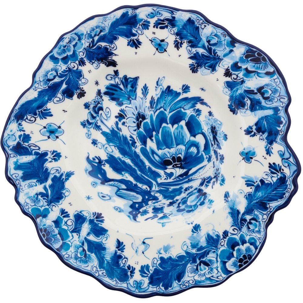 Dezertní talíř DIESEL CLASSICS ON ACID DELF ROSE 21 cm, modrá, porcelán, Seletti