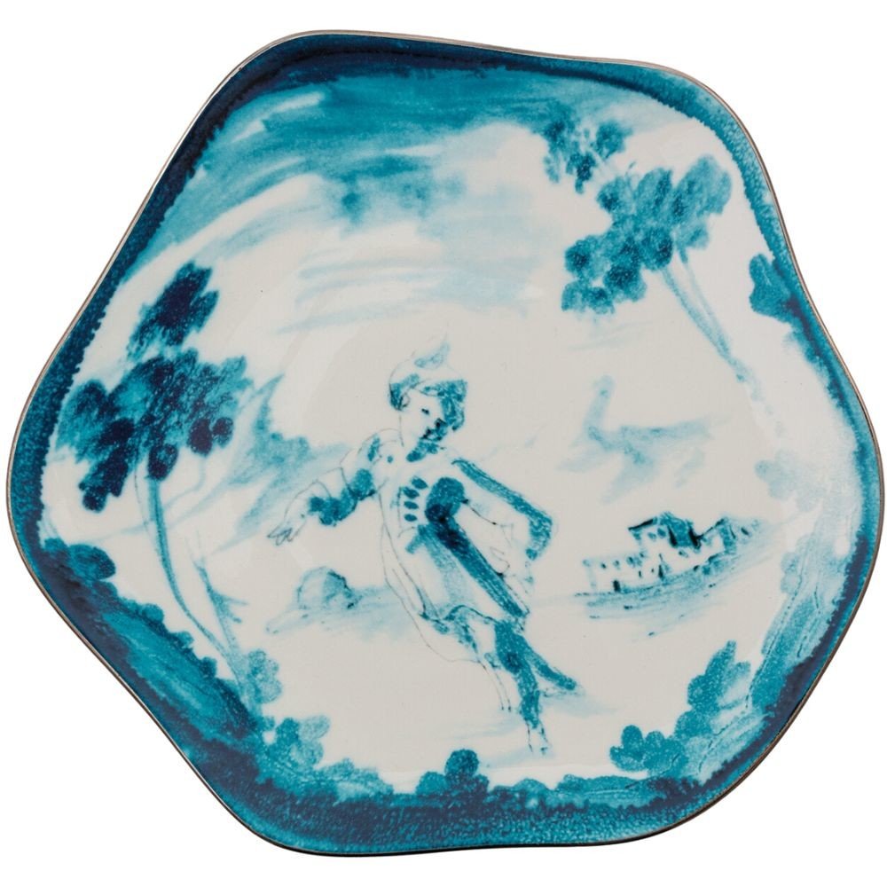 Dezertní talíř DIESEL CLASSICS ON ACID FIORENTINO 21 cm, modrá, porcelán, Seletti