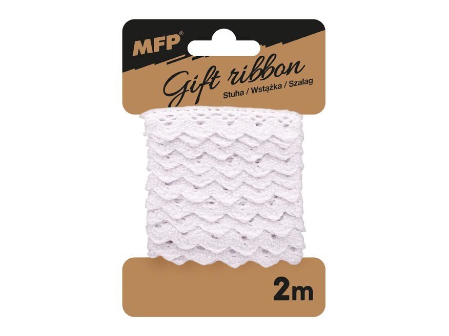 MFP 5660293 Stuha bavlněná vlnka 2m bílá