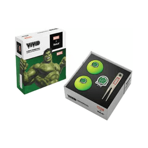 VOLVIK MARVEL HULK Set golfových míčků, zelená, veľkosť UNI