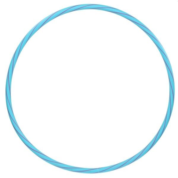 Fitforce HULA HOOP STRIPES 60 Gymnastická obruč, modrá, veľkosť UNI