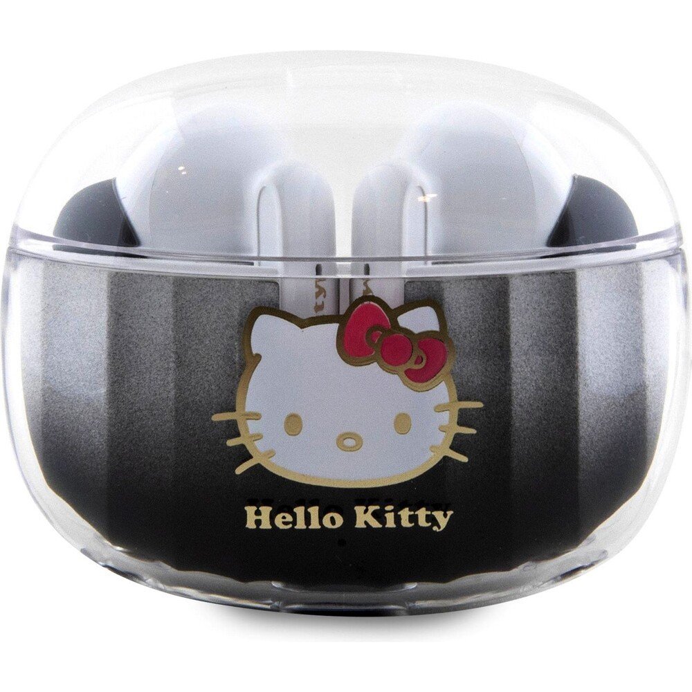 Hello Kitty True Wireless Kitty Head Logo bezdrátová sluchátka černá