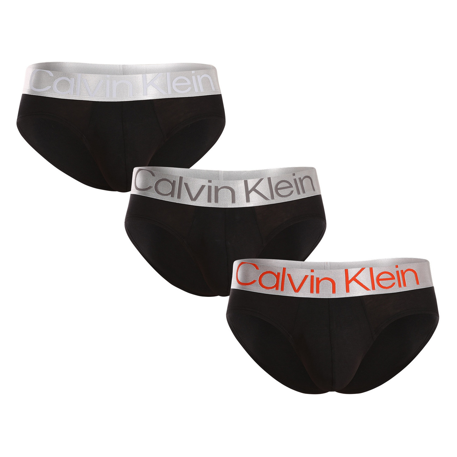 3PACK pánské slipy Calvin Klein černé (NB3129A-GTB) XL