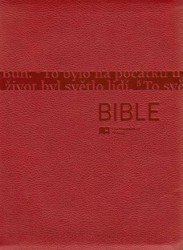 Bible (lesklá červená, střední formát)
