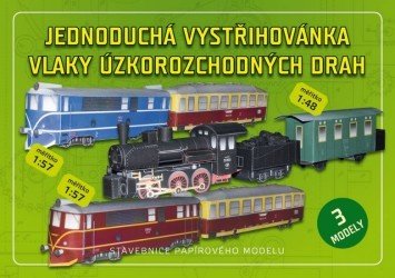 Jednoduchá vystřihovánka - Vlaky úzkorozchodných drah