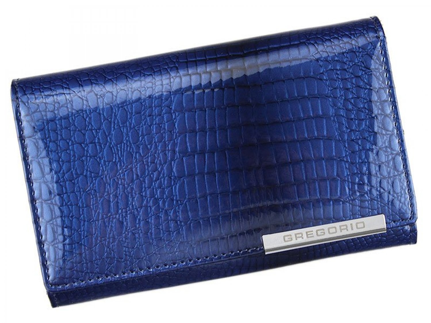 Luxusní dámská kožená malá peněženka modrá - Gregorio Malvinia modrá
