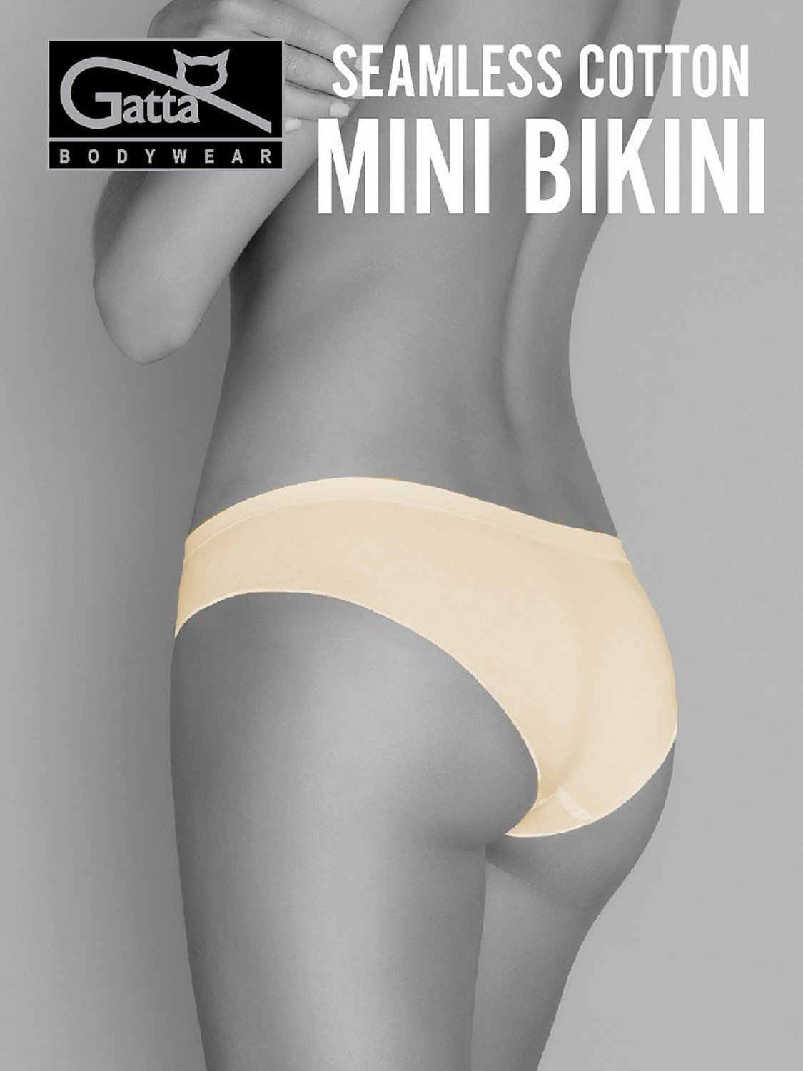 Briefs Gatta 41595 Seamless Cotton Mini Bikini S-XL light nude/odc.beige light