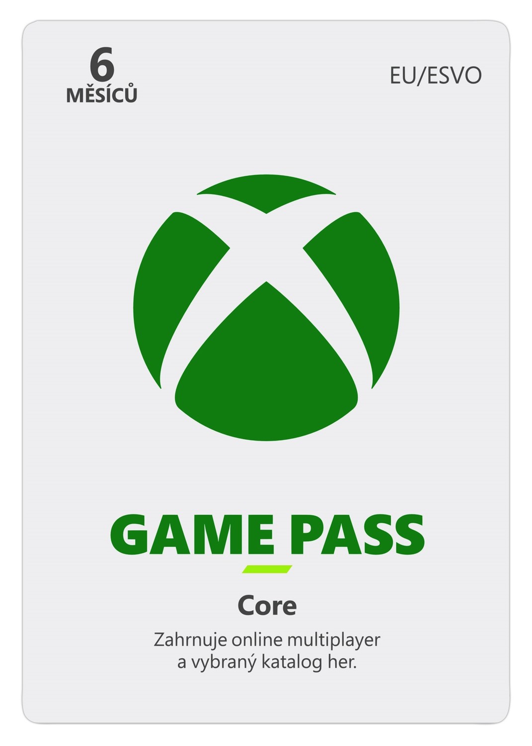ESD XBOX - Game Pass Core - předplatné na 6 měsíců (EuroZone)