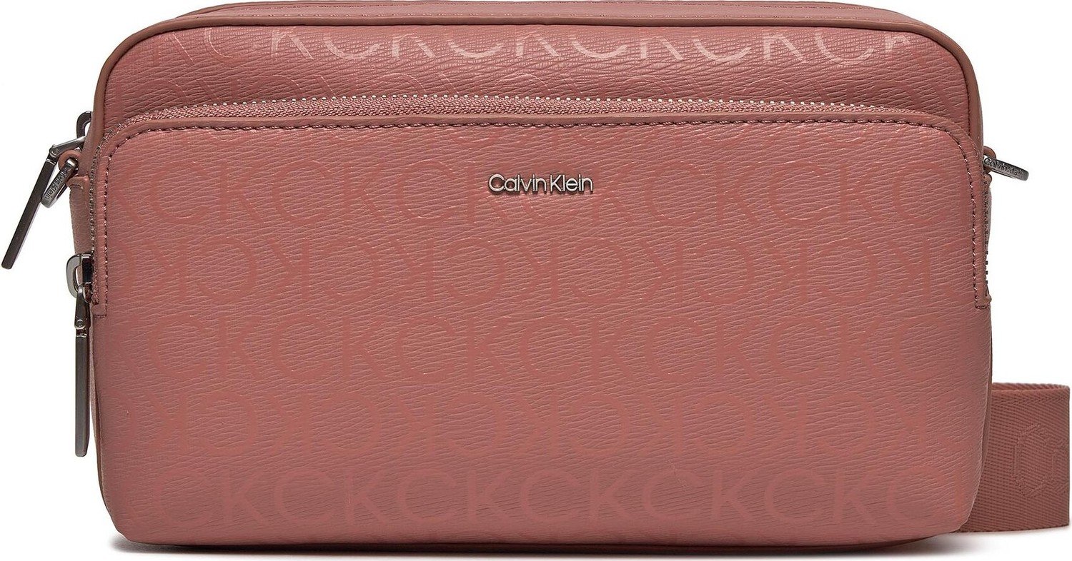 Kabelka Calvin Klein Ck Must Camera Bag Lg Epi Mono K60K609895 Ash Rose Mono VB8