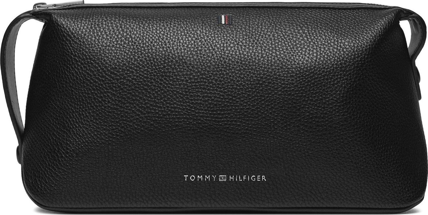 Kosmetický kufřík Tommy Hilfiger Th Central Washbag Pu AM0AM11852 Black BDS