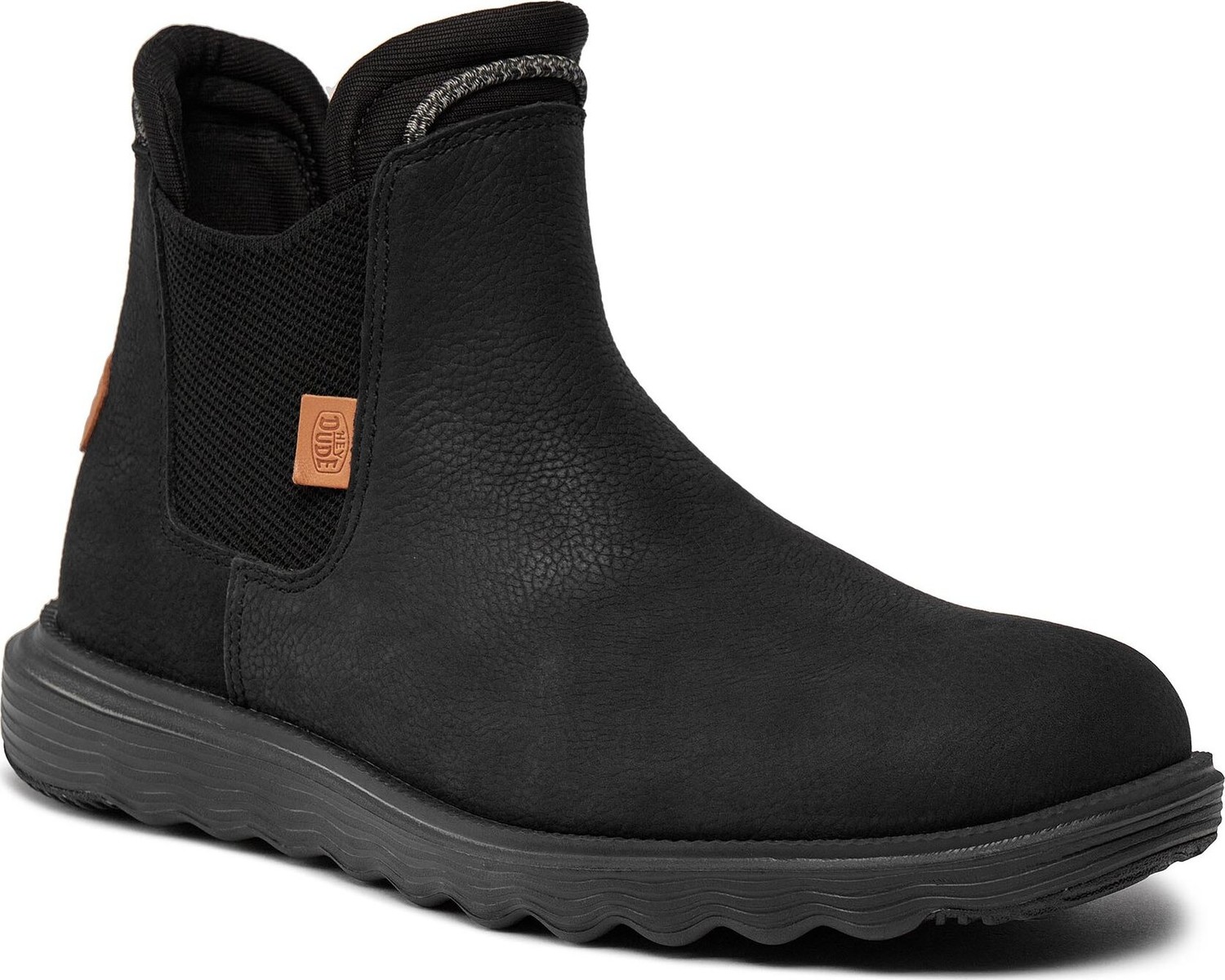 Kotníková obuv s elastickým prvkem Hey Dude Branson Boot M Craft Leather 40187-001 Black