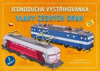 Jednoduchá vystřihovánka - Vlaky českých drah
