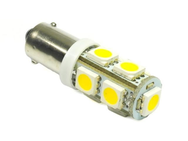 Interlook LED auto žárovka 12V LED BA9S 9SMD5050 T4W 2W Teplá bílá CAN BUS
