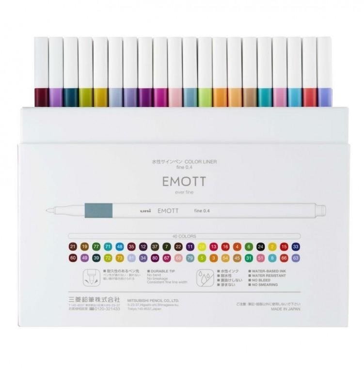 EMOTT liner sada 40 ks (mix barev)