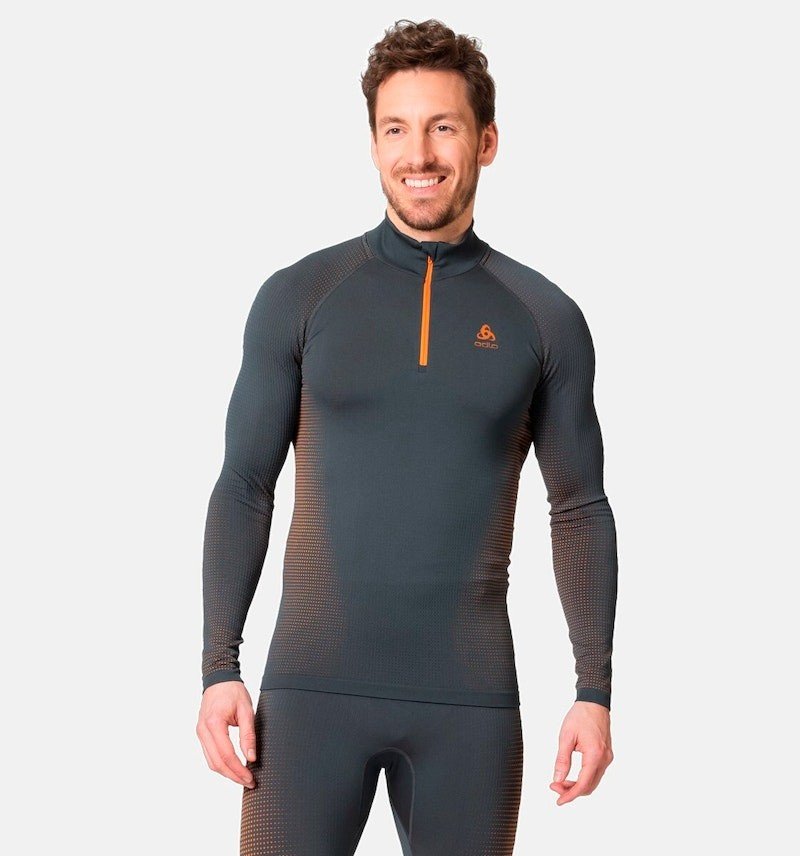 Pánské termo prádlo Odlo BL TOP turtle neck l/s half zip PERFORMA