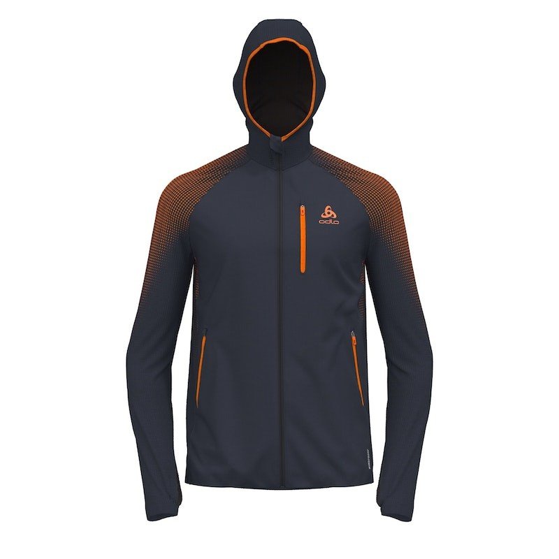 pán. mikina Odlo Mid layer full zip X-ALP PK WINDPROOF