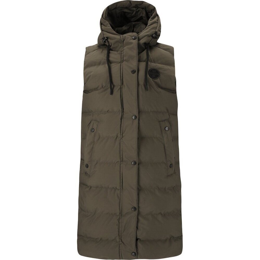 Weather report Dámská vesta Chief W Long Puffer Vest black ink 42