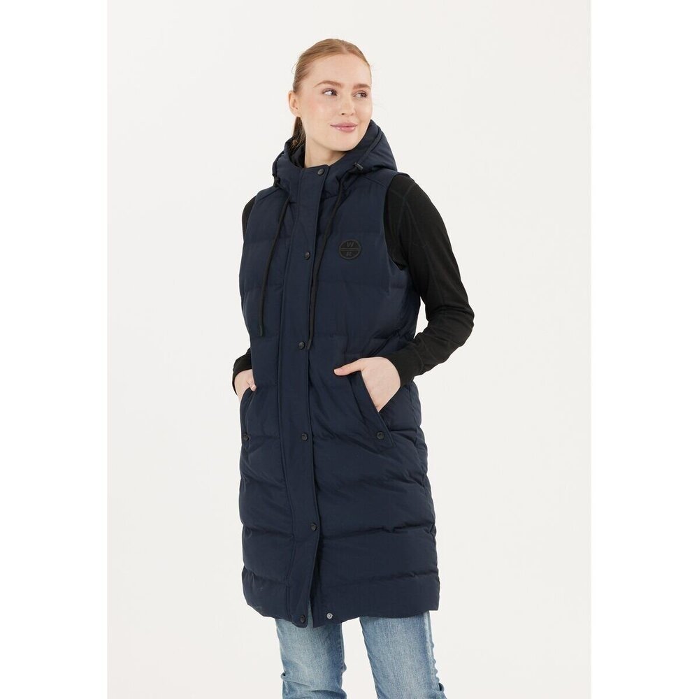 Weather report Dámská vesta Chief W Long Puffer Vest navy blazer 40