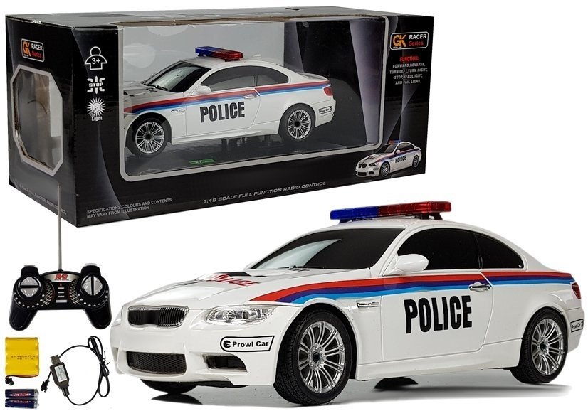 mamido Auto na dálkové ovládání Policie RC 1:18