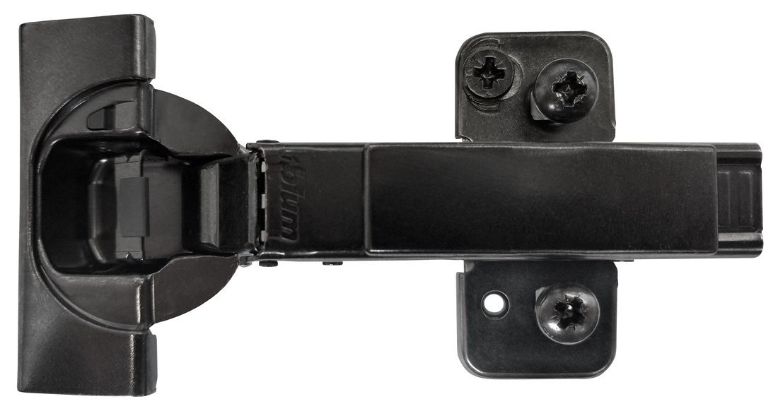 Sapho BLUM nábytkový závěs naložený, integr.tlumení, včetně krytek, černý onyx