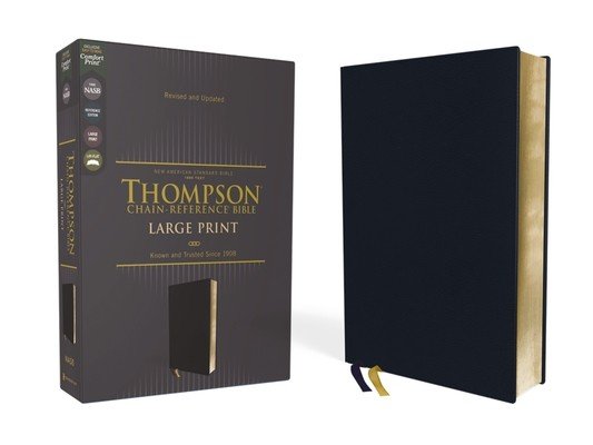 Nasb, Thompson Chain-Reference Bible, Large Print, Leathersoft, Navy, 1995 Text, Red Letter, Comfort Print (Thompson Frank Charles)(Imitation Leather)
