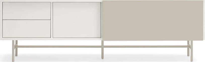 Světle šedo-krémový TV stolek 180x56 cm Nube – Teulat