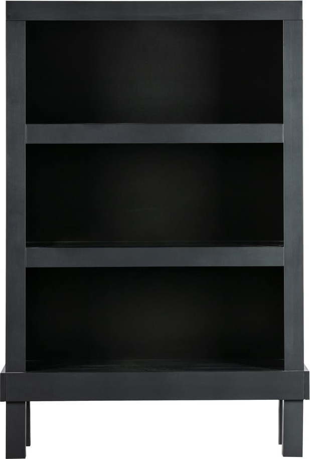 Černá knihovna z borovicového dřeva 107x160 cm Bonk – Basiclabel