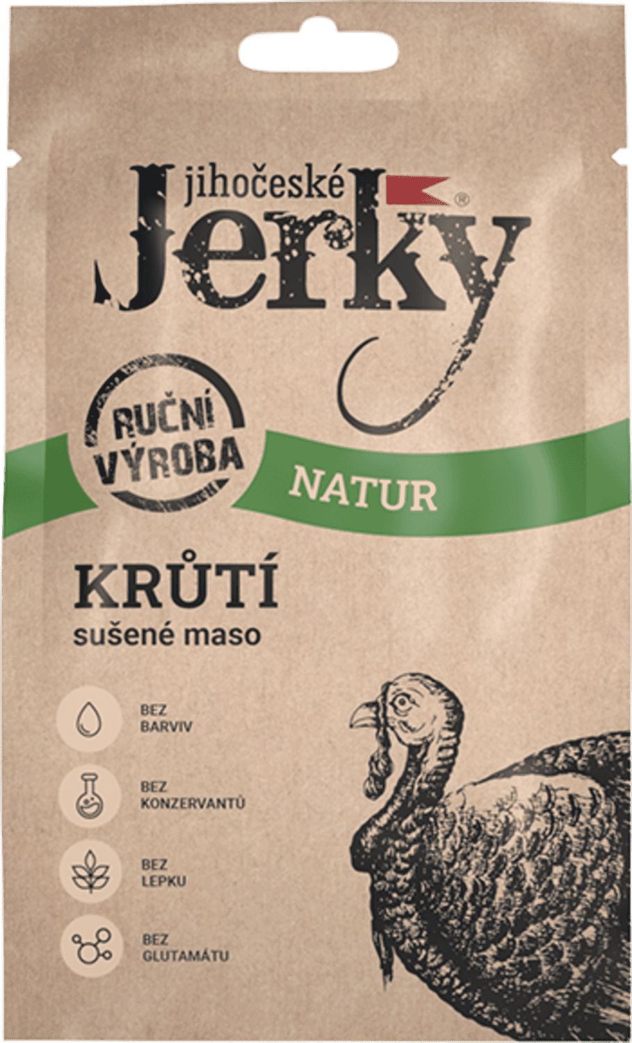 Jihočeské Jerky Krůtí natur 20 g