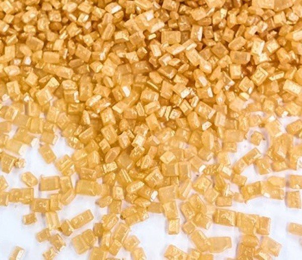 Cukrové krystalky zlaté střední - 100g