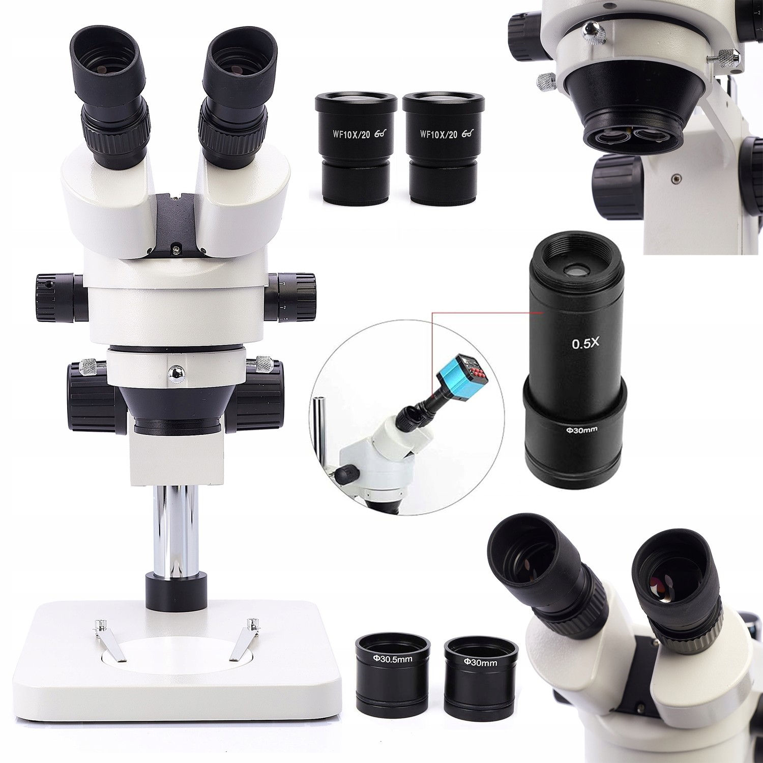 Binokulární Stereoskopický Mikroskop 10F Adaptér Pro Připojení Kamery