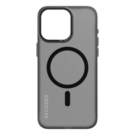 Pouzdro Transparent Grip Case s MagSafe pro iPhone 15 Pro Max šedo-černé