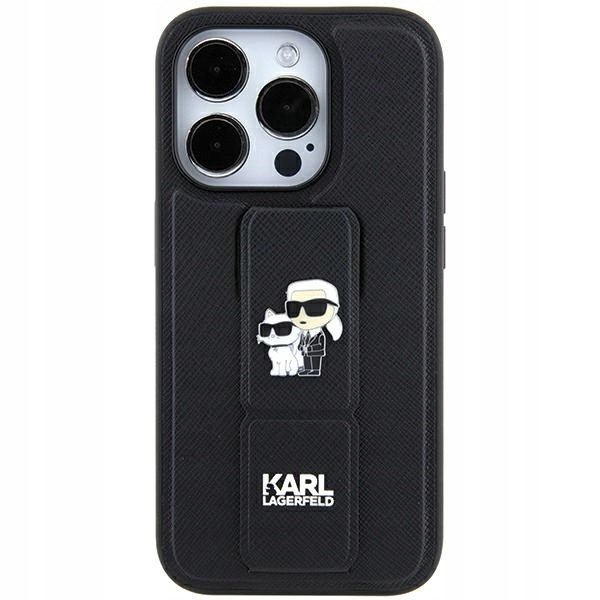 Kryt Karl Lagerfeld kryt Saffiano stojánek pro iPhone 11 Xr