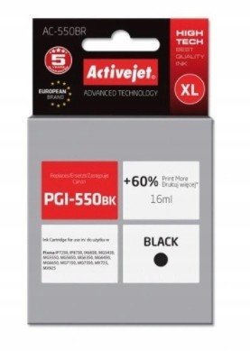 ActiveJet inkoust pro Canon AC-550BR (PGI-550Bk) černý