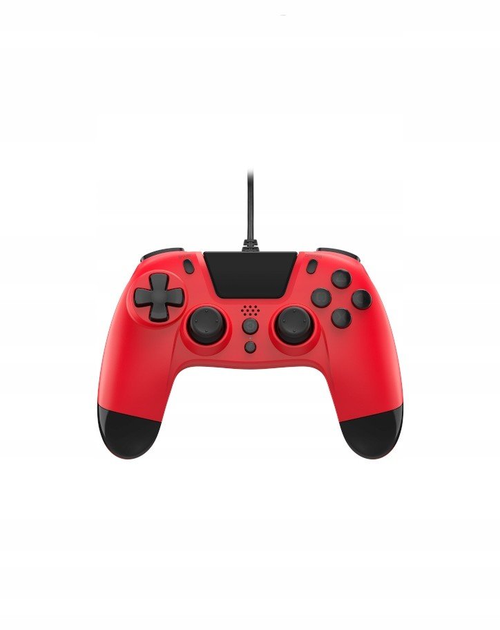 Ovladač drátový ovladač PS4 Gioteck VX-4 červený