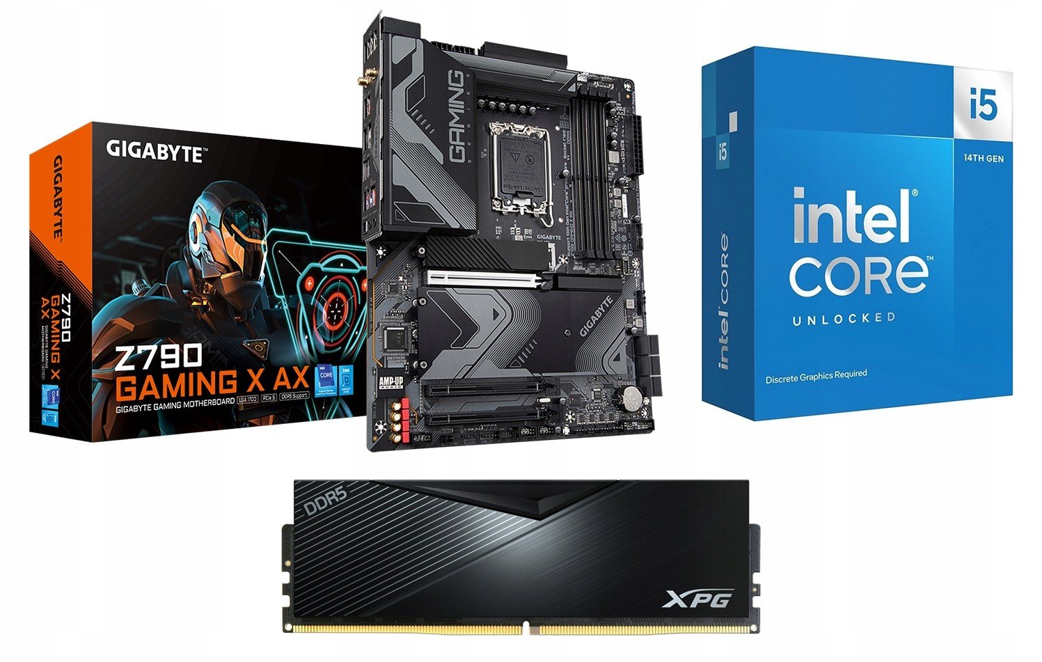 Intel i5-14600KF Gigabyte Z790 Gaming X Ax 64GB 6000 DDR5