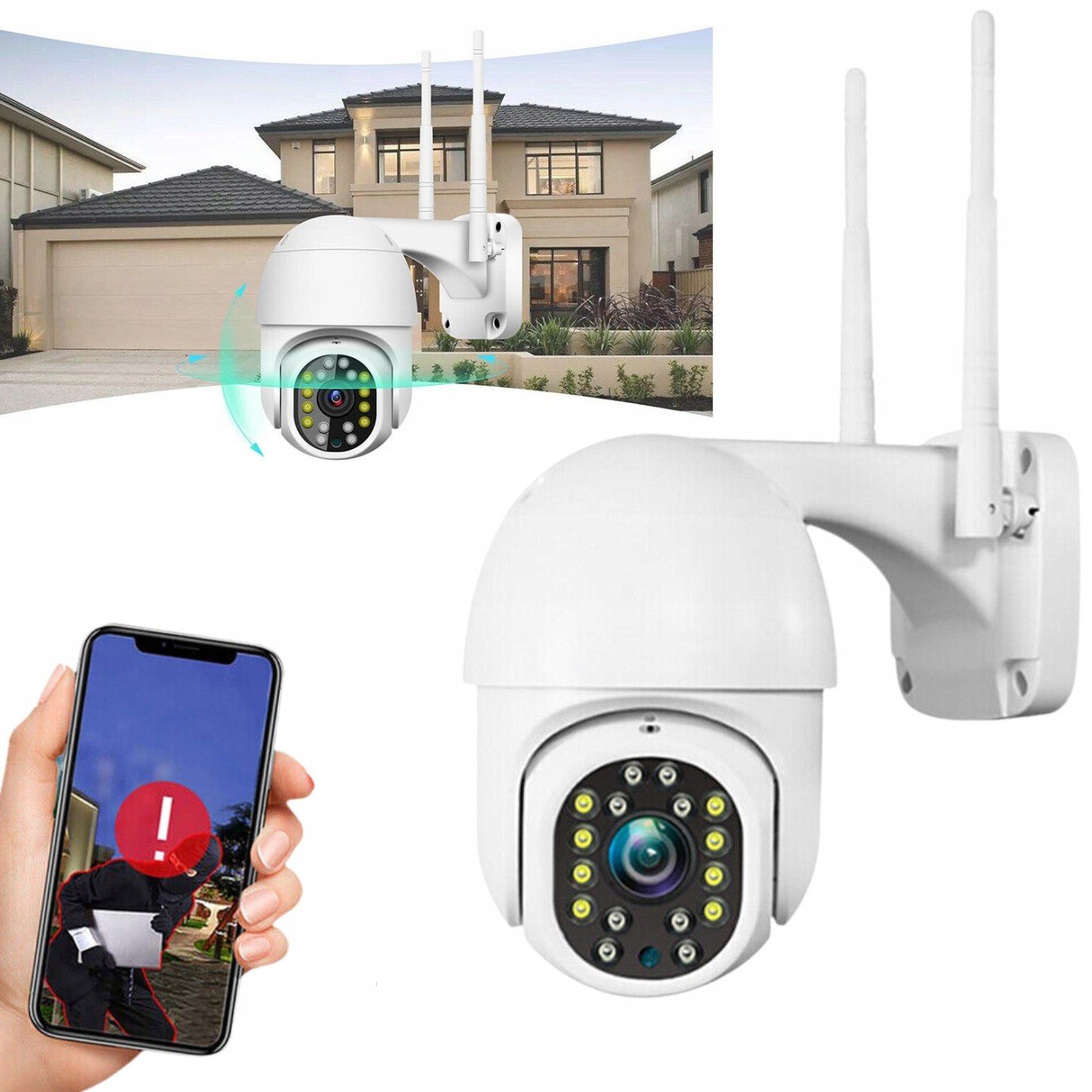 Bezdrátová Ip Cctv otočná kamera WiFi Smart Home Hd Edup EH-1536P12