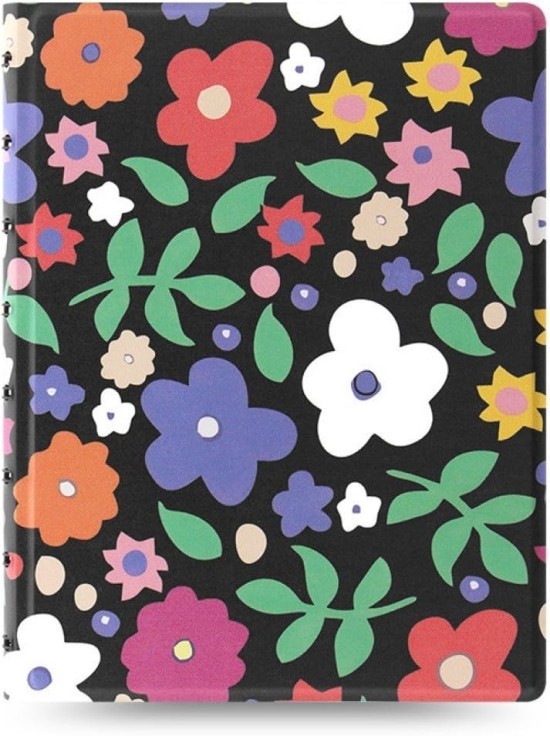 Zápisník Filofax - Patterned Ruled Retro Floral - A5