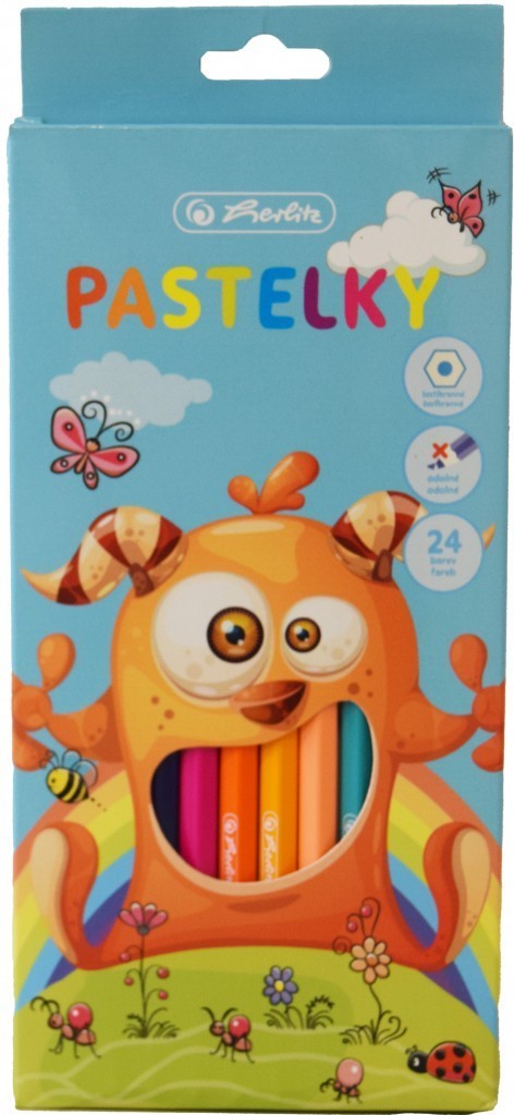 Pelikan Pastelky barevné - příšerka - 24 ks