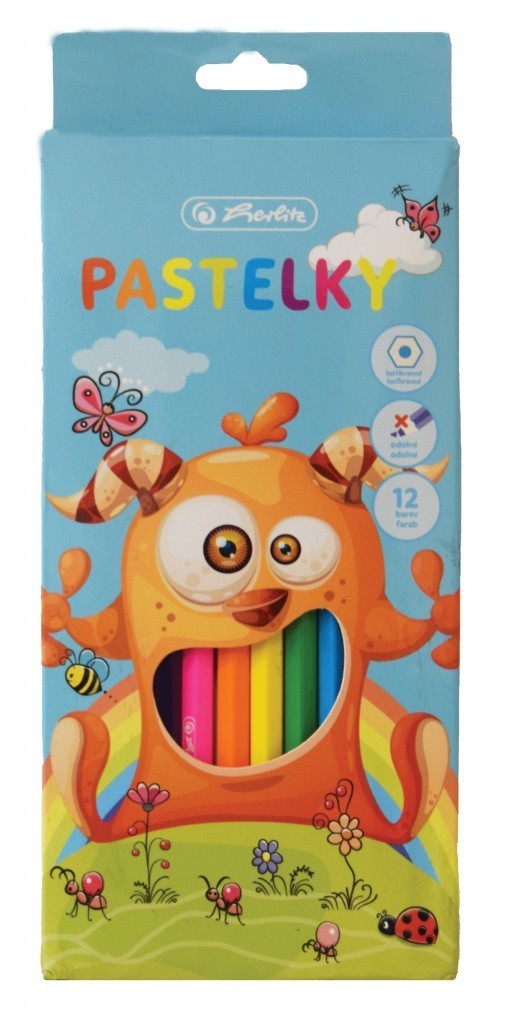 Pelikan Pastelky barevné - příšerka - 12 ks