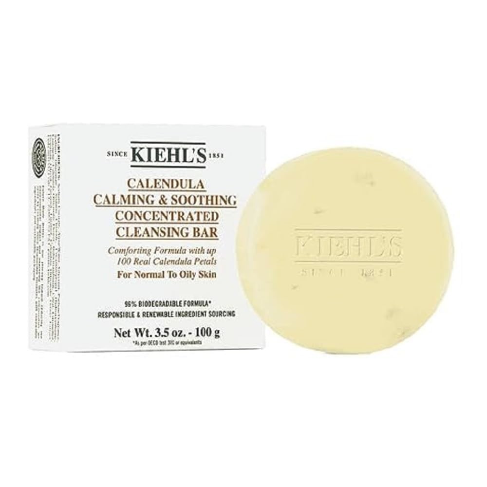 Kiehl's Zklidňující čisticí mýdlo pro normální až mastnou pleť Calendula (Calming & Soothing Cleansing Bar) 100 g
